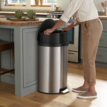 Semi-round Step Trash Can 45L. Home Office Garden | HOG-HomeOfficeGarden | online marketplace