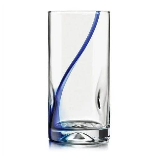 Nautica Home Blue Ribbon Drinking Glass Set - Set Of 8 - 16.7 Oz/494 Ml. Home Office Garden | HOG-HomeOfficeGarden | online marketplace