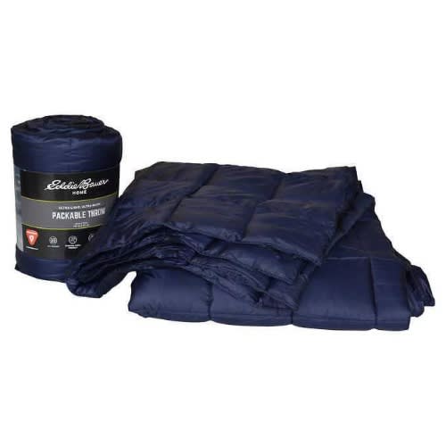 Eddie Bauer Packable Throw Blanket - Navy Blue. Home Office Garden | HOG-HomeOfficeGarden | online marketplace