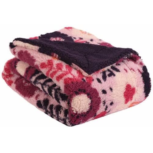 Life Comfort Sherpa Fleece Kid's Blanket - Pink And Purple. Home Office Garden | HOG-HomeOfficeGarden | online marketplace