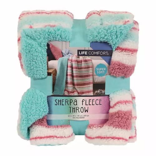 Life Comfort Sherpa Fleece Kids Blanket - 50” X 40”. Home Office Garden | HOG-HomeOfficeGarden | online marketplace