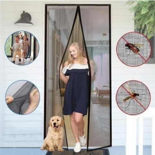 Magic Mesh Hands-free Screen Door/Curtain. Home Office Garden | HOG-HomeOfficeGarden | online marketplace