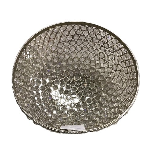 Nanette Lepore Silver Crystal Decorative Bowl - 30cm. Home Office Garden | HOG-HomeOfficeGarden | online marketplace