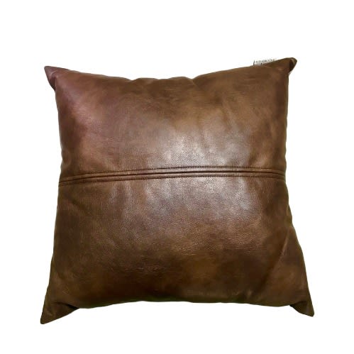 Studiochic Home Leather Brown Couch/room Pillow 18 X 18. Home Office Garden | HOG-HomeOfficeGarden | online marketplace