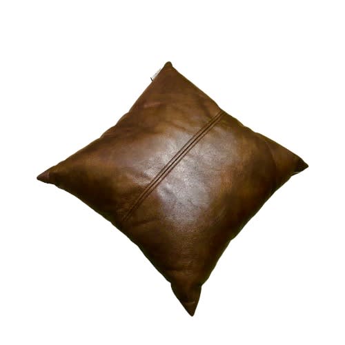 Studiochic Home Leather Brown Couch/room Pillow 18 X 18. Home Office Garden | HOG-HomeOfficeGarden | online marketplace