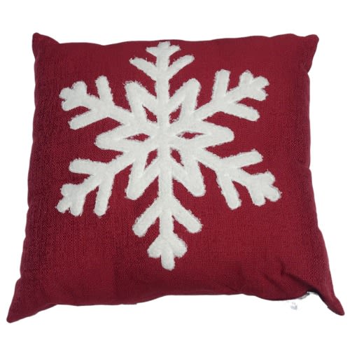 Brentwood Decorative Holiday Snowflake Throw Pillow - 20''X 20''. Home Office Garden | HOG-HomeOfficeGarden | online marketplace