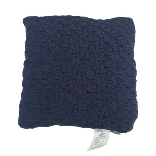 Mon Chateau Geo Square Knitted Throw Pillow Navy Blue 20i'' X 20''. Home Office Garden | HOG-HomeOfficeGarden | online marketplace