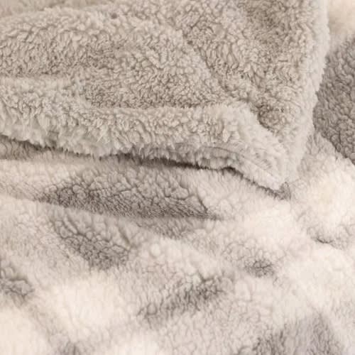 Life Comfort Reversible Sherpa Plush Fleece Blanket 94” X 108” Fits King Or Queen Bed. Home Office Garden | HOG-HomeOfficeGarden | online marketplace