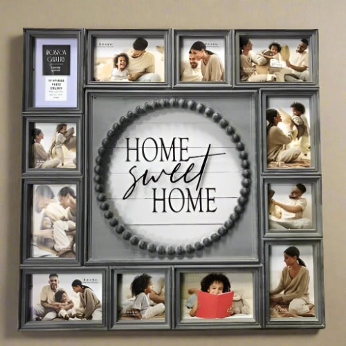 Hometrends 12-op Linear Home Sweet Home Picture Collage Frame. Home Office Garden | HOG-HomeOfficeGarden | online marketplace