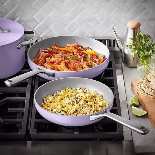 Member's Mark Ceramic Cookware Set - 11pcs - Purple