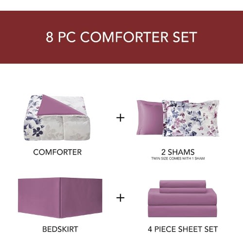 Lanwood Home Monica White/Multi 8Pc Comforter Set Created For Macy's. Home Office Garden | HOG-HomeOfficeGarden | online marketplace