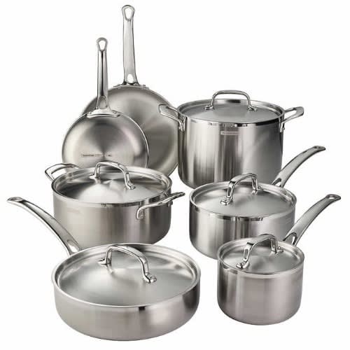 Tramontina Tri-ply Clad Stainless Steel Cookware Set - 12Pcs