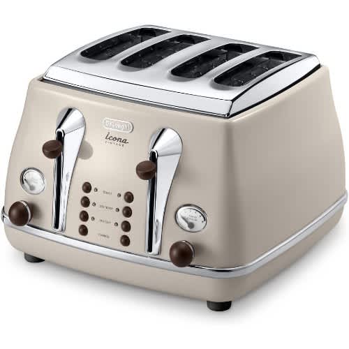 De'Longhi 4-slice Pop-up Toaster - Vintage