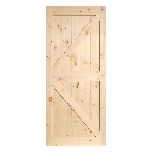 Renin Pine Complete Barn Door Kit