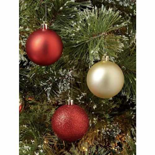 Shatter Resistant Christmas Ornaments Set Of 6 - 6inch (10cm)