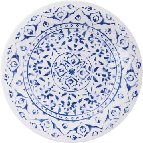 Memba ta Mark Melamine Dinnerware Saitin Furen Fure - guda 18