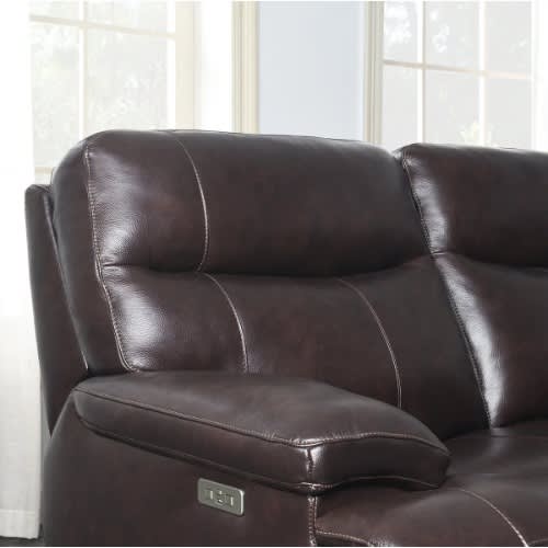 Ridgewin 5 Seater Leather Power Reclining Sofa