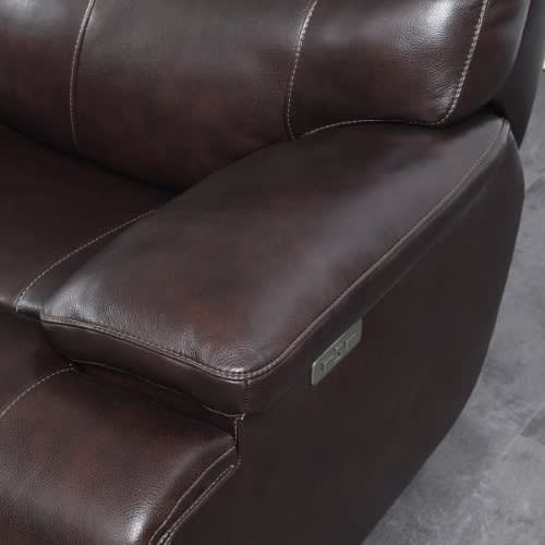 Ridgewin 5 Seater Leather Power Reclining Sofa