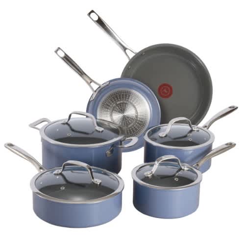 T-fal Excellence Ceramic Non Stick Cookware Set - 10-piece