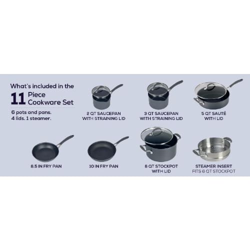 Circulon A1 Series With Scratchdefense 11-piece Non-stick Cookware Set