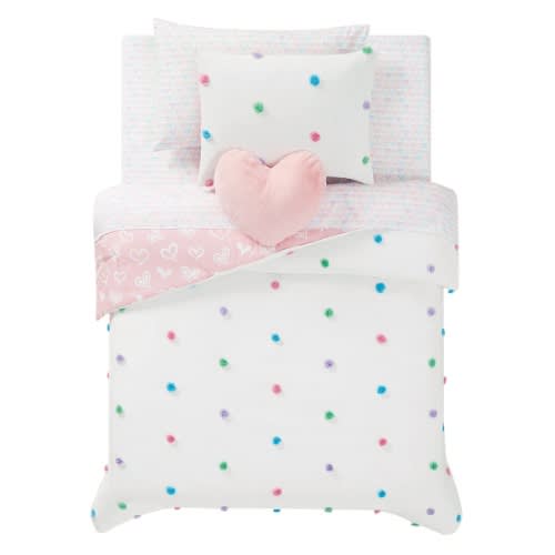 Mason & Mollie Pom Dots 6-piece ''TWIN'' Bedding Set