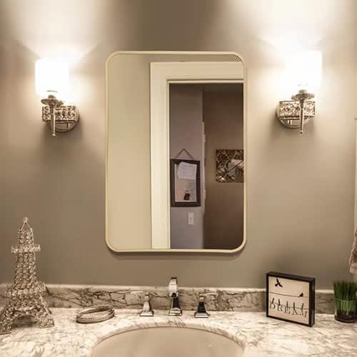 Nucovak Black Decorative 24" X 36" Rectangular Mirror