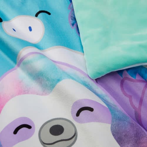 Squishmallows Snuggle Rainbow Colors Throw Blanket- 50" X 70"