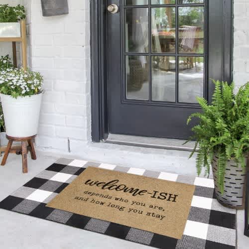 Welcome-ISH Non-Slip Door Mat