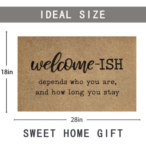 Welcome-ISH Non-Slip Door Mat