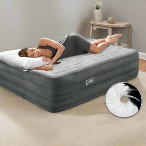 INTEX Comfort Elevated tical Queen Airbed