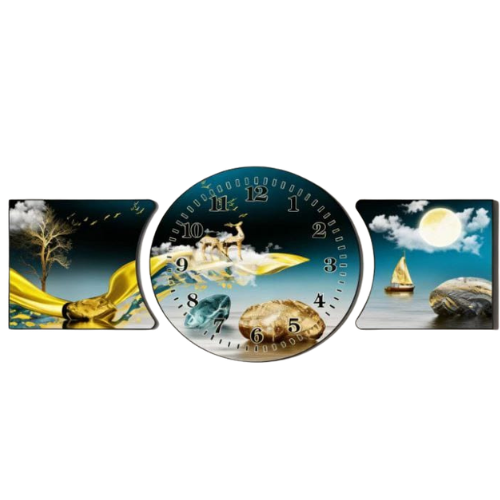 3 IN 1 Frame Wall Clock – Multi-Functional Decorative Timepiece @HOG - Home, Office, Garden, Online Marketplace
