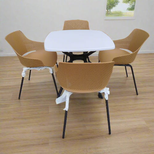 4-Seater Dining Set with Square Table @HOG - Home, Office, Garden, Online Marketplace