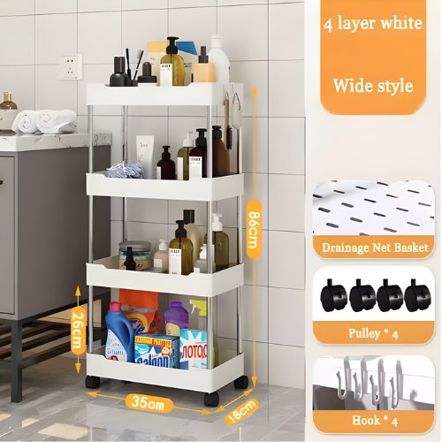 4-Tier Rolling Storage Cart @HOG - Home, Office, Garden, Online Marketplace