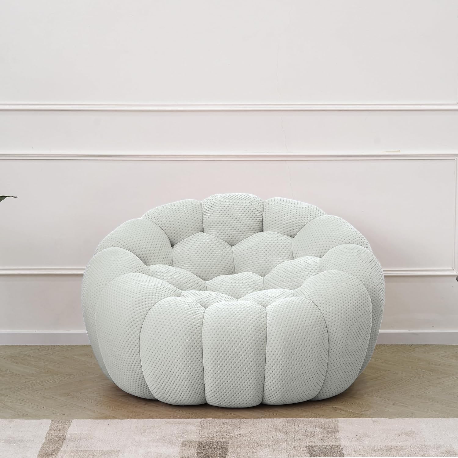 49.21'' Modern Oversized Bubble Floor Sofa – Light Grey @HOG - Home, Office, Garden, Online Marketplace