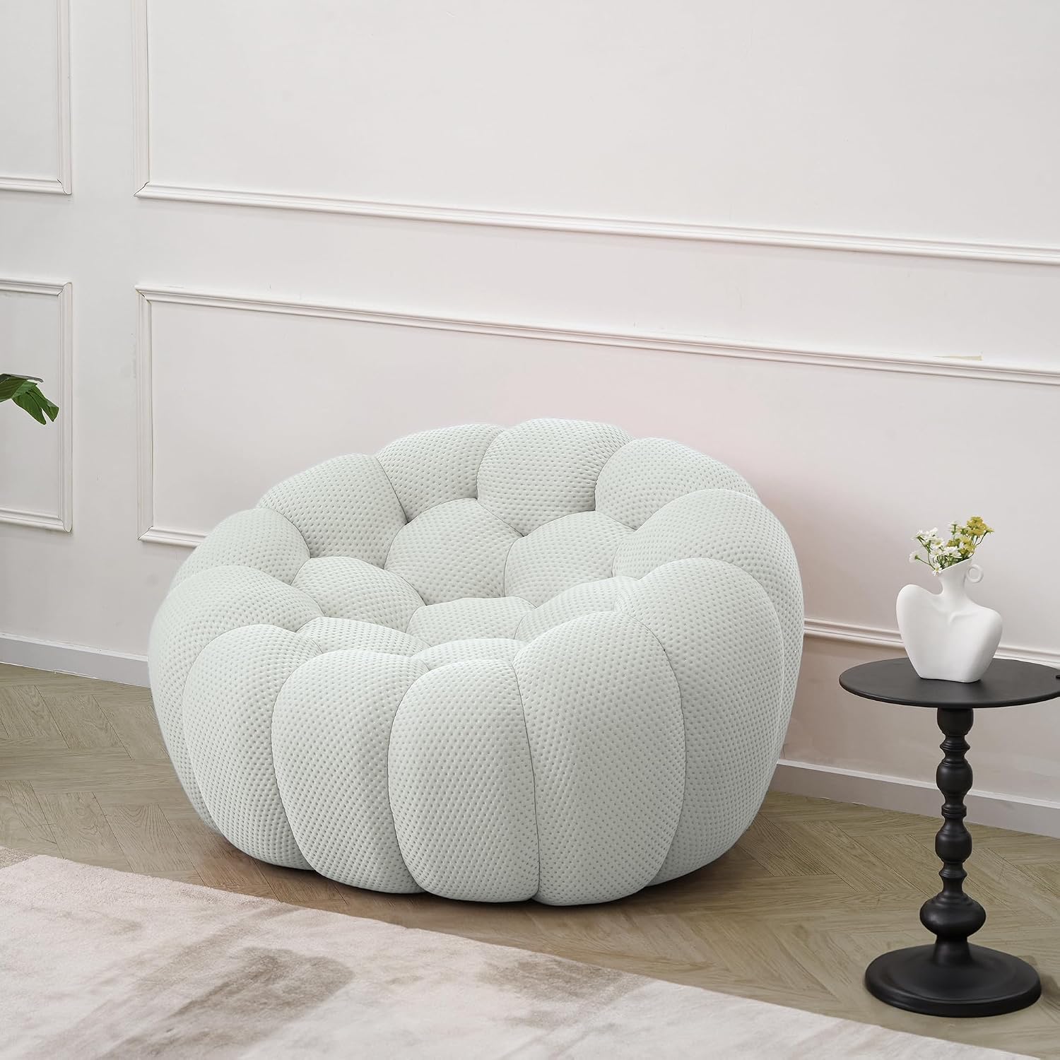 49.21'' Modern Oversized Bubble Floor Sofa – Light Grey @HOG - Home, Office, Garden, Online Marketplace