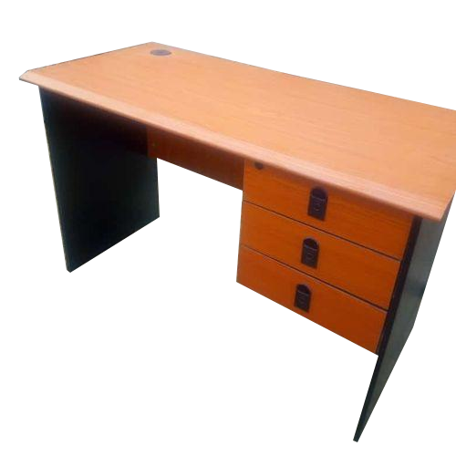 4 Feet Office Table with 3 Drawers - Cherry. @HOG - Home Office Garden Online Marketplace