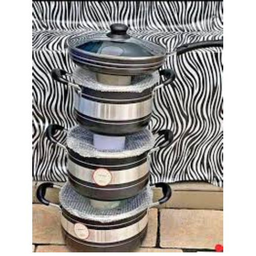 4 Piece Non Stick Pot Set With Frypan HOG-Home Office Garden online marketplace.