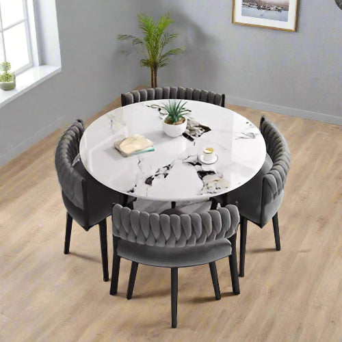 4 Seater Round Dining Set @HOG - Home Office Garden Online Marketplace