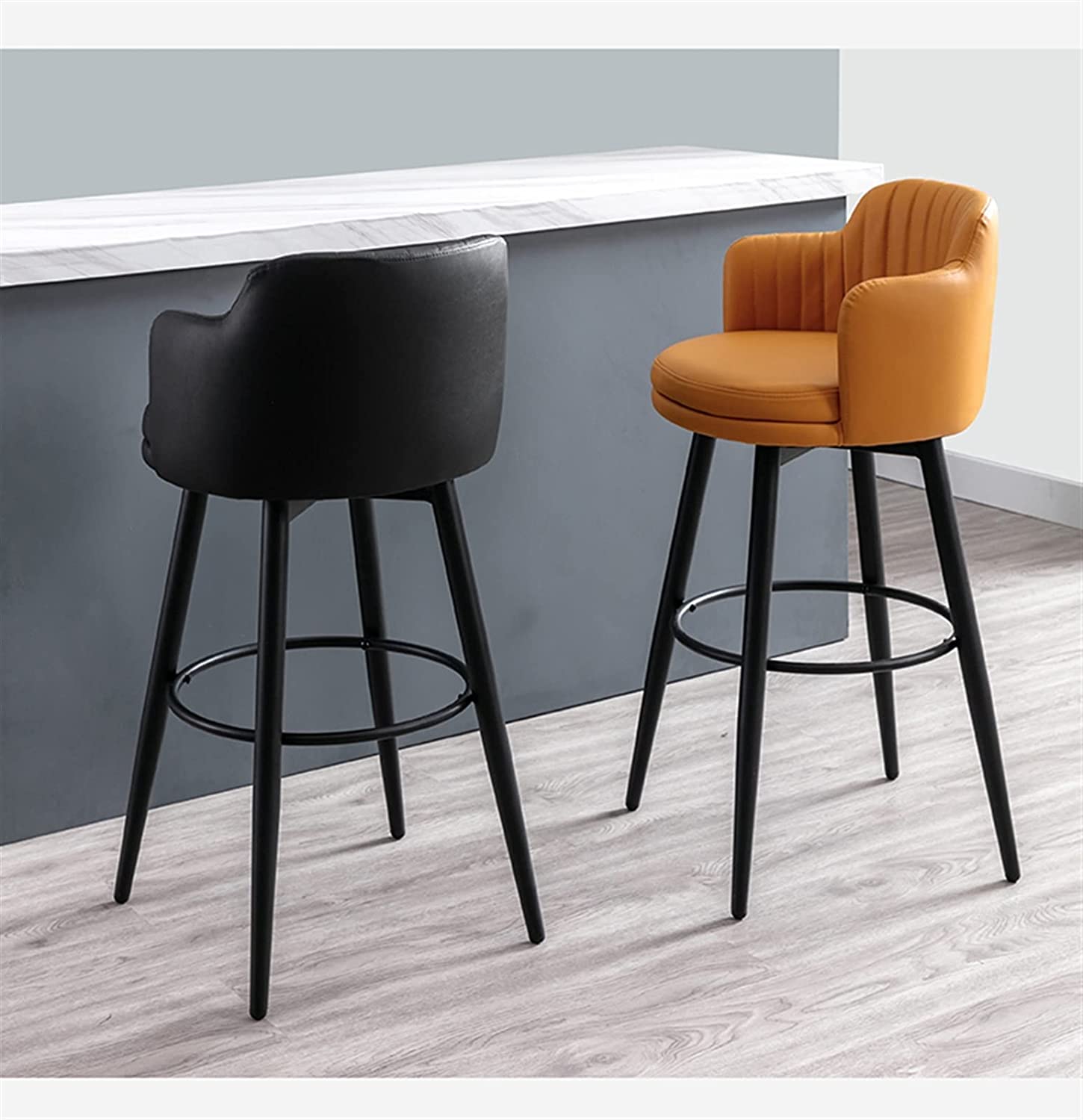 Nappa High Stool Chair