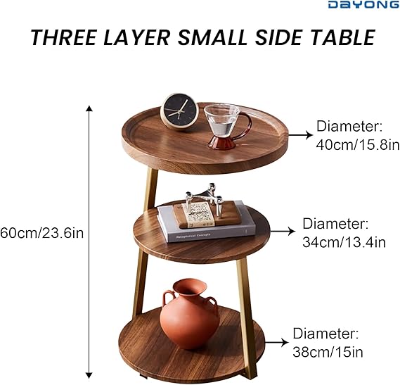 3-Tier End Table