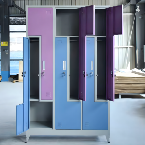 6 Doors Metal Locker Cabinet with Two-Tone Panels @HOG - Home, Office, Garden, Online Marketplace