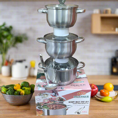 6 Pieces Stainless Steel Cooking Pot Order Now @HOG Online Marketplace