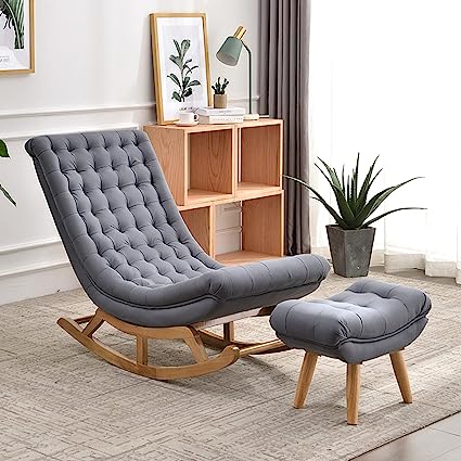 Rocking Chair With Footrest