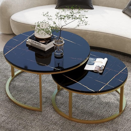 2 Pcs Stacking Wood Coffee Table