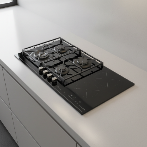 90CM 5 Burner Cooker Black GHL900i4G @HOG - Home, Office, Garden, Online Marketplace