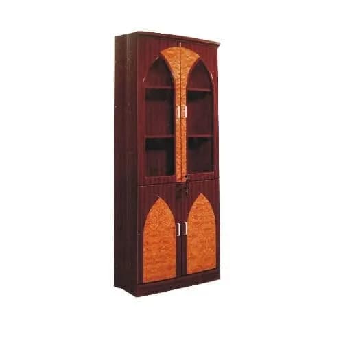 4 Doors Bookshelf & File Cabinet Wood