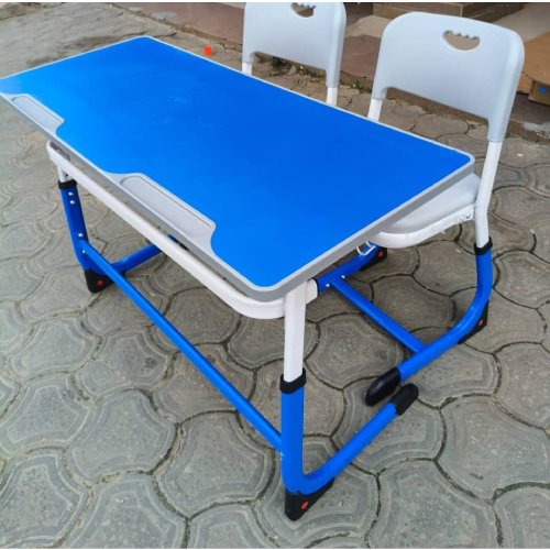 Adjustable Height Double Desk and Chair Classroom Furniture Set. Home Office Garden | HOG-HomeOfficeGarden | online marketplace