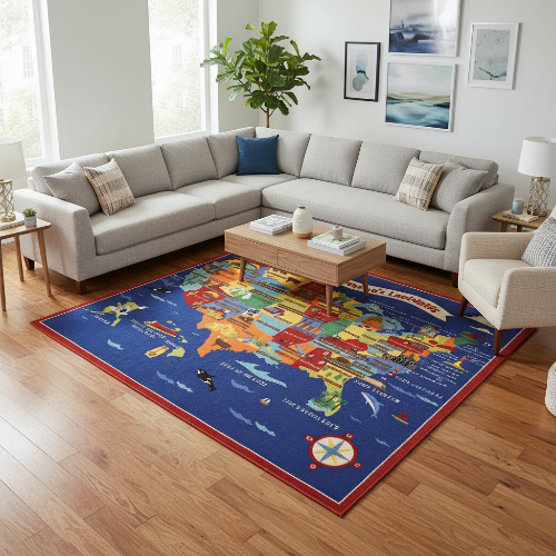 America's Landmarks Rug  @HOG - Home, Office, Garden, Online Marketplace


