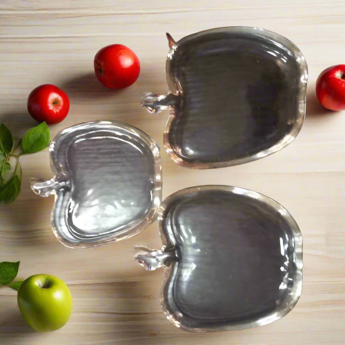 Apple Shape Glass's Saucer(3pcs set) Order Now @HOG Online Marketplace