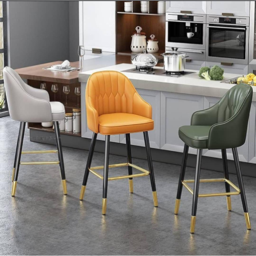 Bar Chair with Back Tall Stool,Industrial Footrest @HOG